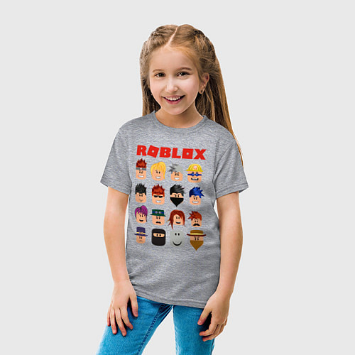 Детская футболка ROBLOX / Меланж – фото 4
