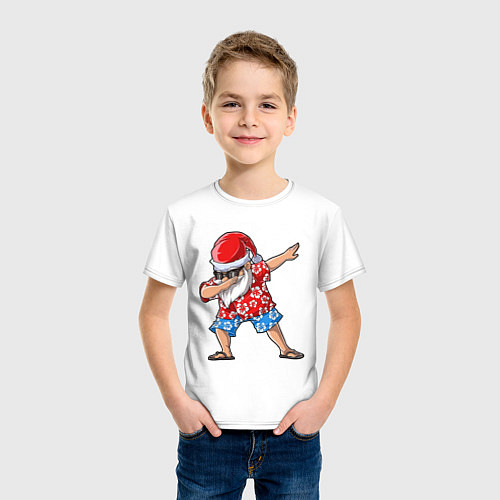 Детская футболка Santa Dab / Белый – фото 3