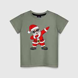 Футболка хлопковая детская Dabing Santa, цвет: авокадо