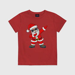 Футболка хлопковая детская Dabing Santa, цвет: красный