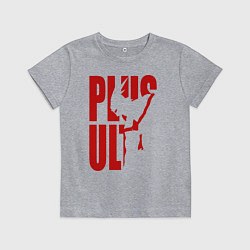 Футболка хлопковая детская PLUS ULTRA, цвет: меланж