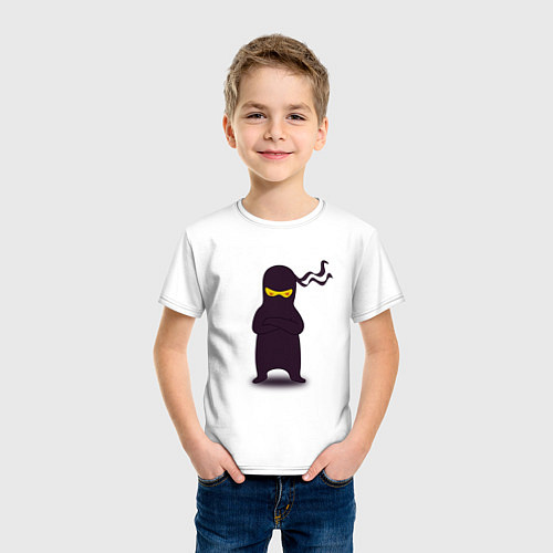 Детская футболка Самурай / Белый – фото 3