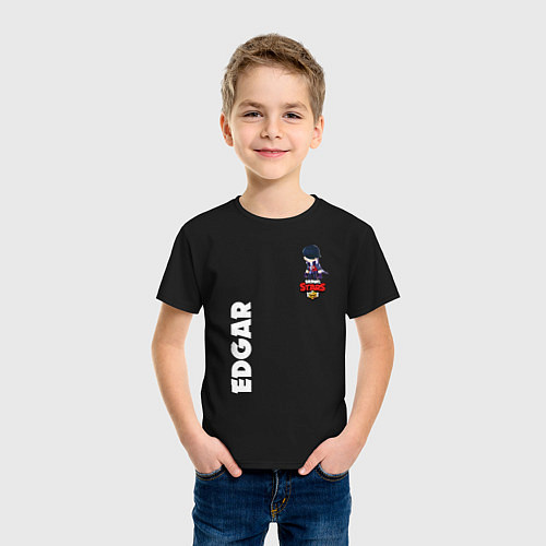 Детская футболка BRAWL STARS EDGAR / Черный – фото 3