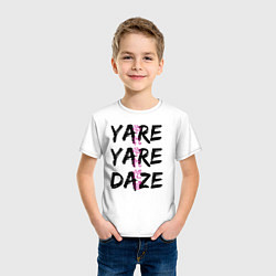 Футболка хлопковая детская YARE YARE DAZE, цвет: белый — фото 2