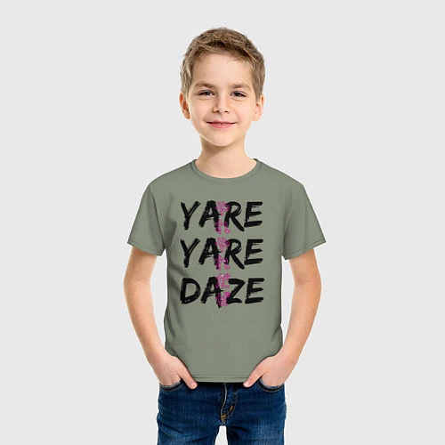 Детская футболка YARE YARE DAZE / Авокадо – фото 3