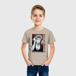 Футболка хлопковая детская Рангику Мацумото, цвет: миндальный — фото 2