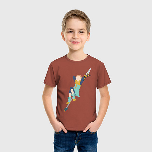 Детская футболка Кинг Арлекин / Кирпичный – фото 3