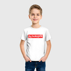 Футболка хлопковая детская АлександрAlexander, цвет: белый — фото 2