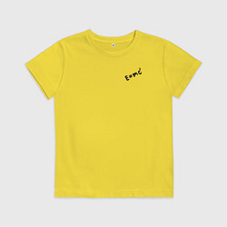 Футболка хлопковая детская Dr Stone Emc2, цвет: желтый