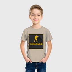Футболка хлопковая детская CS GO Z, цвет: миндальный — фото 2