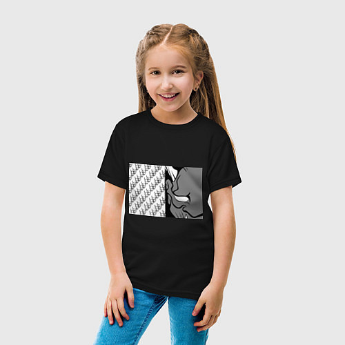Детская футболка DEMON BLACKWHITE / Черный – фото 4