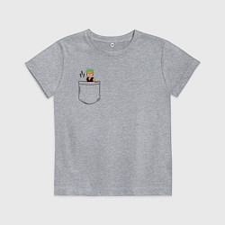 Футболка хлопковая детская One piece, цвет: меланж