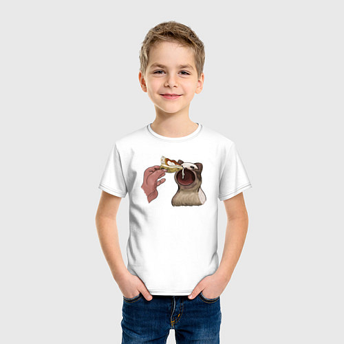 Детская футболка Pop Cat / Белый – фото 3