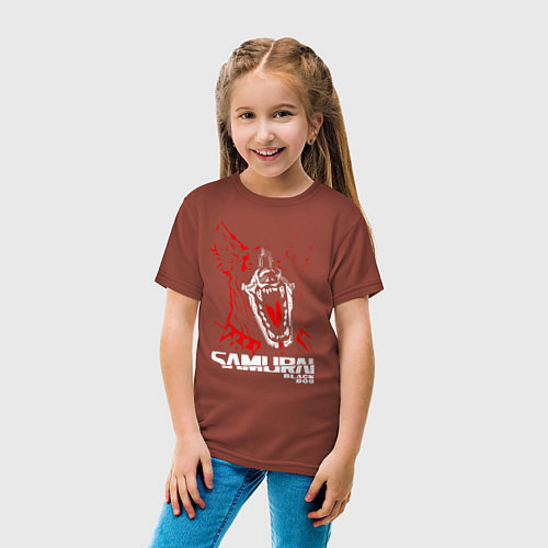 Детская футболка SAMURAI Cyberpunk 2077 / Кирпичный – фото 4
