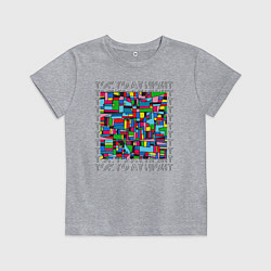 Футболка хлопковая детская Ночной Токио, цвет: меланж