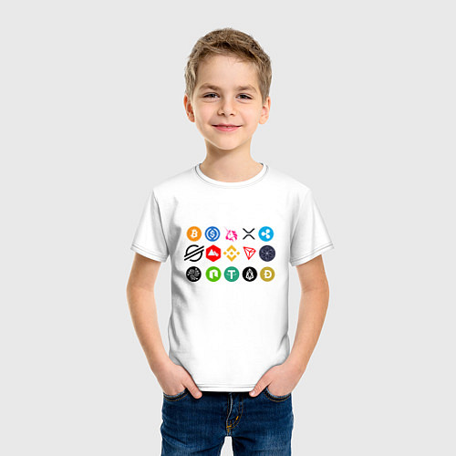 Детская футболка Gotta HODL em all БИТКОИН / Белый – фото 3