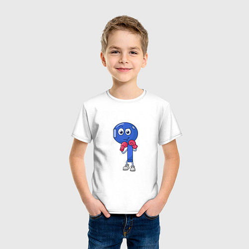 Детская футболка Боксер airpods / Белый – фото 3