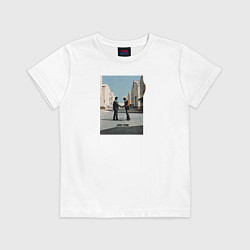 Футболка хлопковая детская Pink Floyd, цвет: белый