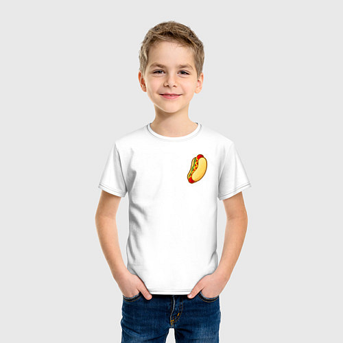 Детская футболка Hot dog / Белый – фото 3