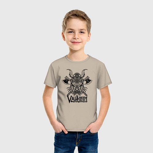Детская футболка Valheim / Миндальный – фото 3