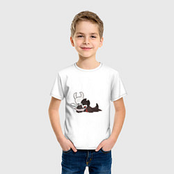Футболка хлопковая детская Рыцарь и Гримм, цвет: белый — фото 2