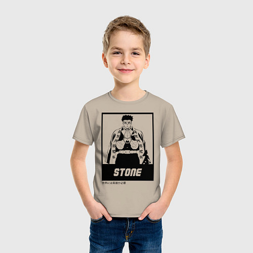 Детская футболка STONE Kimetsu no Yaiba / Миндальный – фото 3