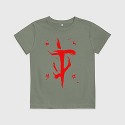 Футболка хлопковая детская DOOM ETERNAL ДУМ, цвет: авокадо