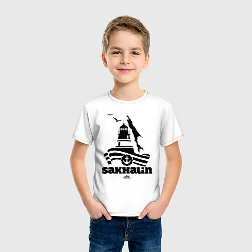 Детская футболка Sakhalin / Белый – фото 3