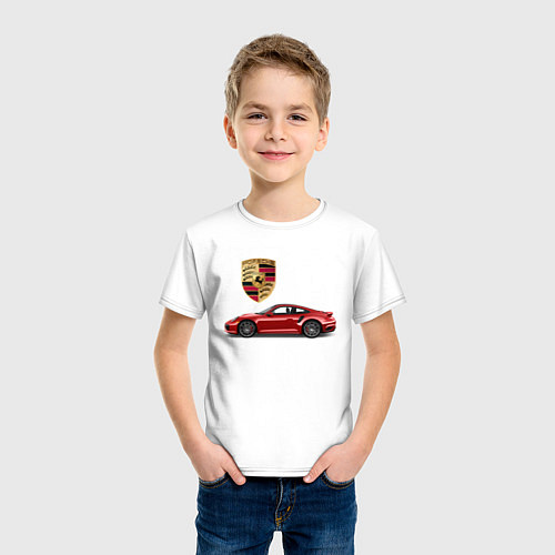 Детская футболка PORSCHE / Белый – фото 3