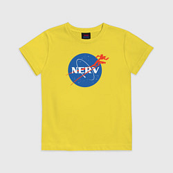 Футболка хлопковая детская Nerv, цвет: желтый