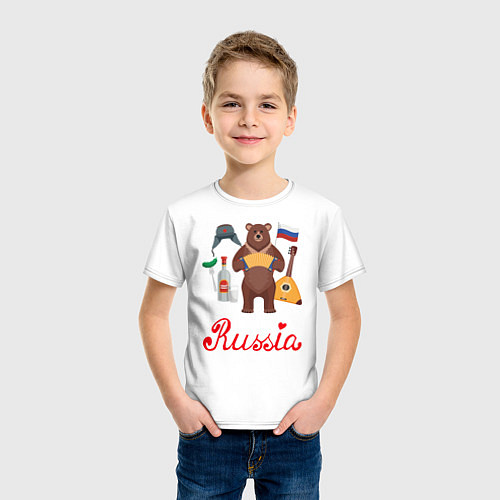 Детская футболка Патриот России / Белый – фото 3