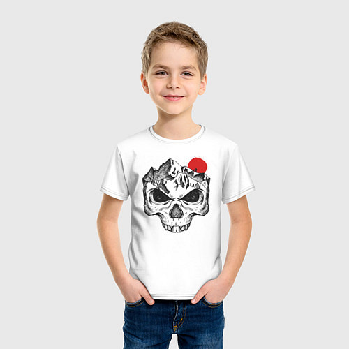 Детская футболка Skull Rider / Белый – фото 3