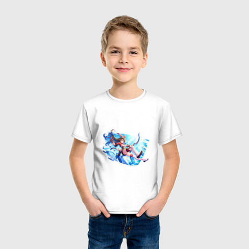 Детская футболка Эмбер в полёте / Белый – фото 3