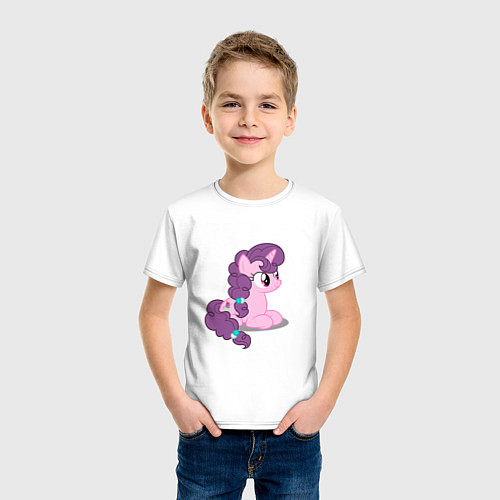 Детская футболка Pony Pink Mammal Purple - Litt / Белый – фото 3