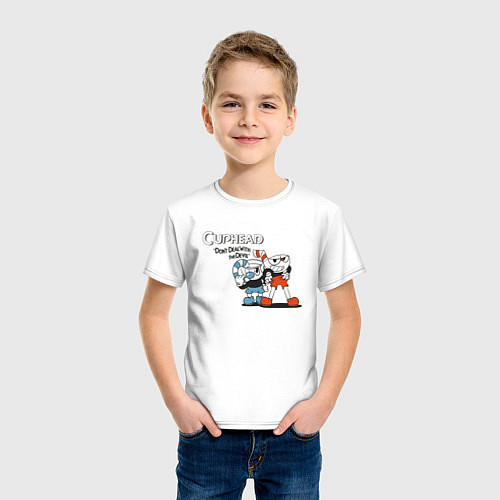 Детская футболка Cuphead / Белый – фото 3
