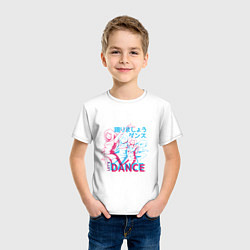 Футболка хлопковая детская Anime Neon Dance, цвет: белый — фото 2