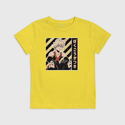 Футболка хлопковая детская Моя геройская академия Бакуго, цвет: желтый