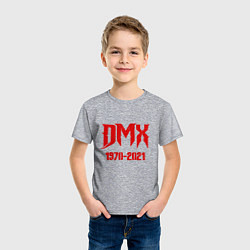 Футболка хлопковая детская DMX - Rest In Peace, цвет: меланж — фото 2