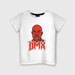 Футболка хлопковая детская DMX Red, цвет: белый