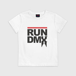 Футболка хлопковая детская RUN DMX, цвет: белый