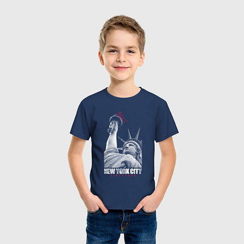 Детская футболка Statue Of Liberty / Тёмно-синий – фото 3