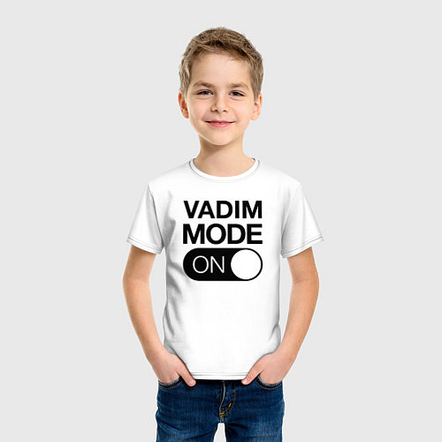 Детская футболка Vadim Mode On / Белый – фото 3