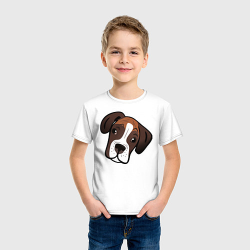 Детская футболка Боксер / Белый – фото 3