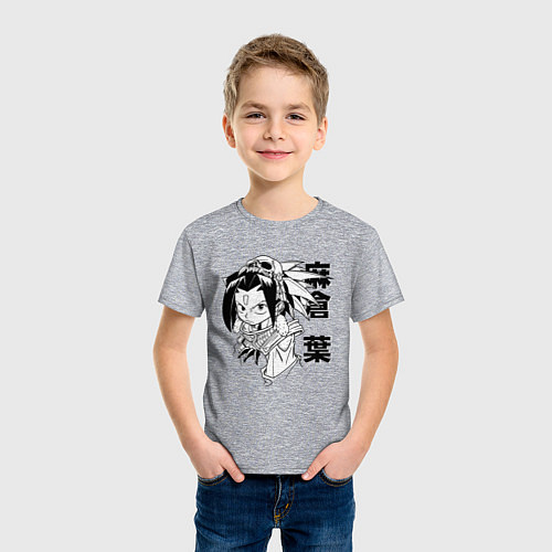 Детская футболка Asakura Shaman / Меланж – фото 3