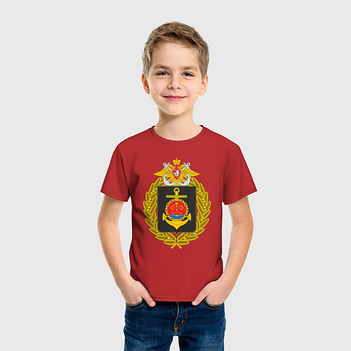 Детская футболка БАЛТИЙСКИЙ ФЛОТ ВМФ РОССИИ / Красный – фото 3