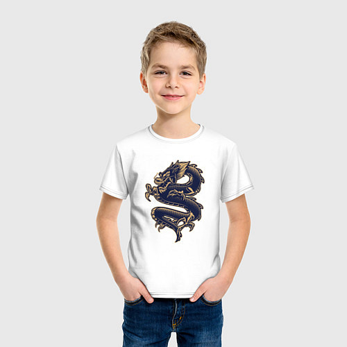Детская футболка Дракон / Белый – фото 3