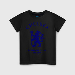 Футболка хлопковая детская Chelsea Est. 1905, цвет: черный