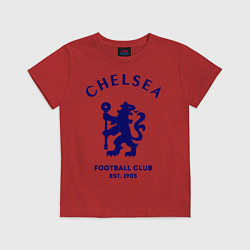 Футболка хлопковая детская Chelsea Est. 1905, цвет: красный