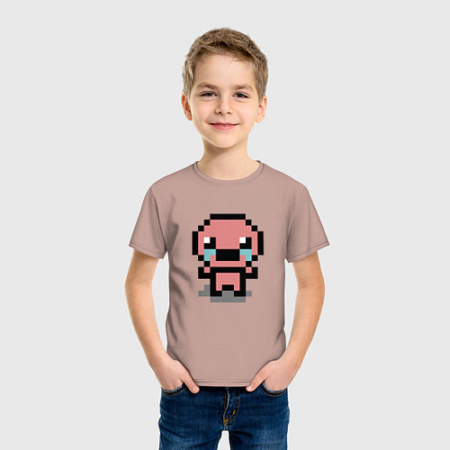 Детская футболка Pixel isaac / Пыльно-розовый – фото 3