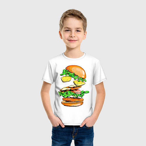 Детская футболка King Burger / Белый – фото 3